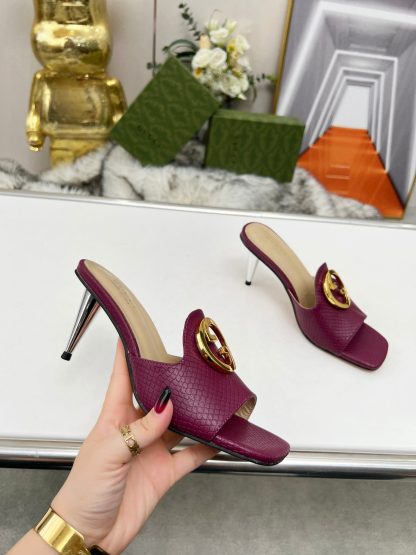 Gucci high heel slippers - Image 6