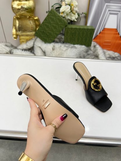 Gucci high heel slippers - Image 6