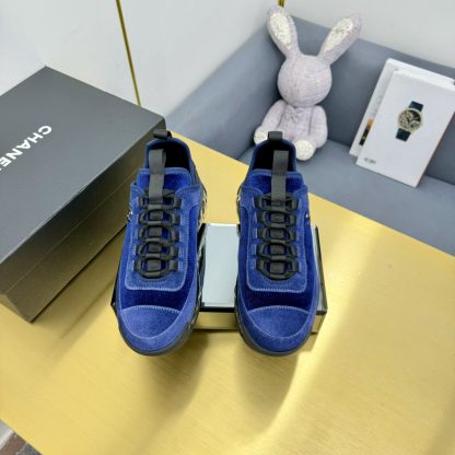 Chanel classic dark blue mix and match fashion casual dad shoes for men and women - Image 5