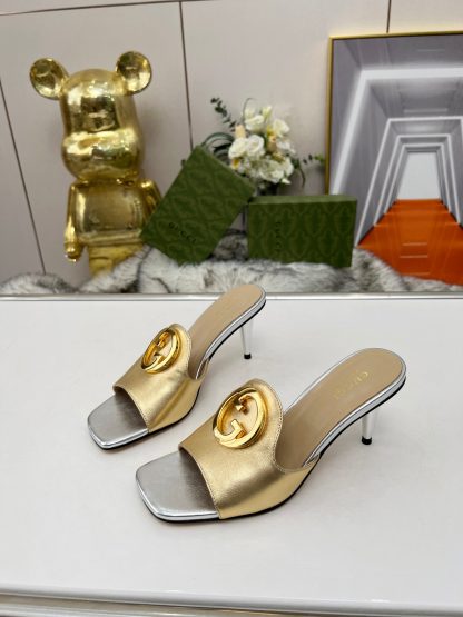 Gucci high heel slippers - Image 6