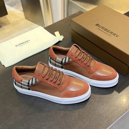 Burberry classic check casual sneakers - Image 5