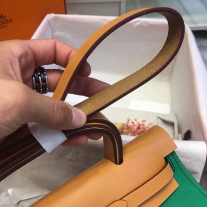 Hermes green low-key not dull lightweight waterproof messenger bag size 31cm - Image 5