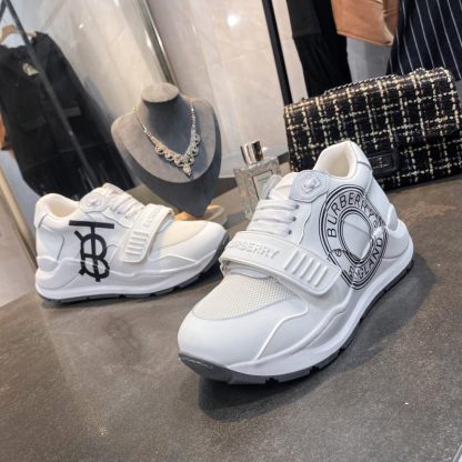 Burberry Printed Thick Sole Sneakers - Image 5