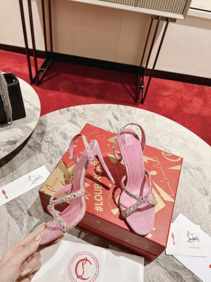 Christian Louboutin Emilie strass open-toe high heels - Image 5