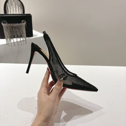 ChristianLouboutin FOLLIES STRASS Women's Crystal High Heels - Image 5