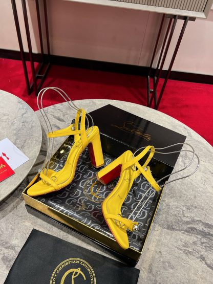 Christian Louboutin chunky heel sandals high heels - Image 5