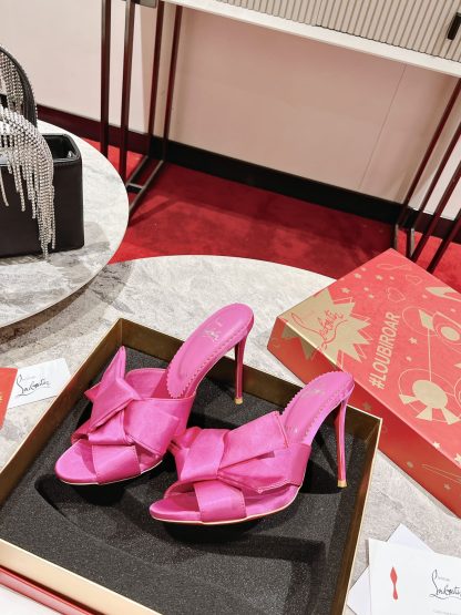 ChristianLouboutin Retro Butterfly Flower Sandals High Heels - Image 5