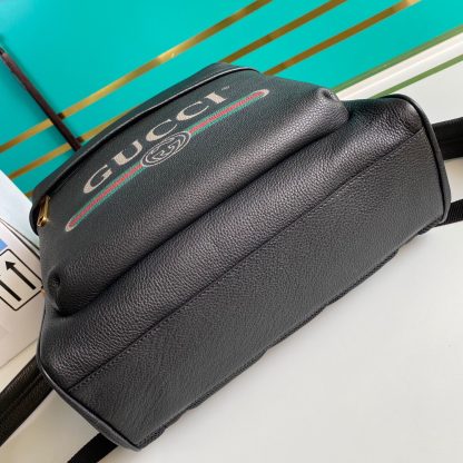 Gucci Elegant Printed Black Quality Backpack - Image 5