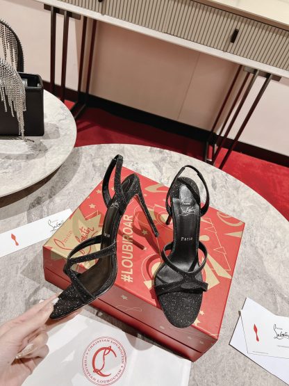 ChristianLouboutin cross strap sandals high heels - Image 5