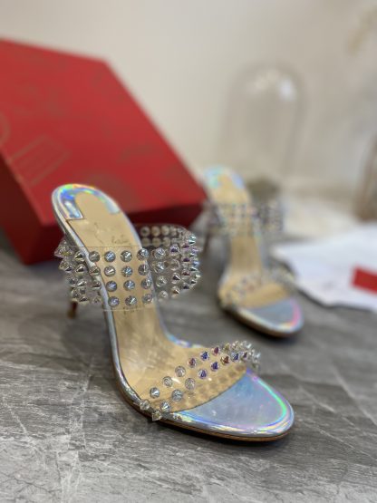 ChristianLouboutin plastic spike sandals high heels - Image 5