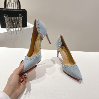 Christian Louboutin classic ANGALINA red sole high heels - Image 5