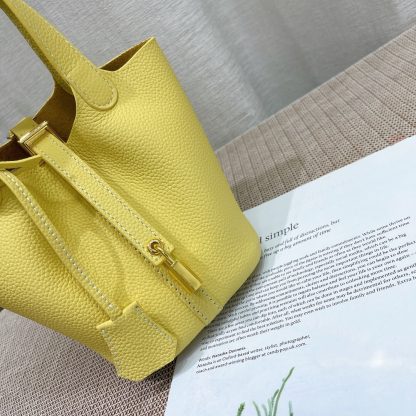 Hermès yellow mini 14cm vegetable basket Soft and versatile calfskin - Image 5
