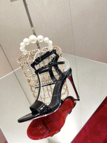 ChristianLouboutin patent leather sandals high heels - Image 5