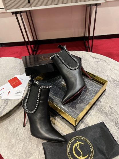 ChristianLouboutin Temperament Pointed Toe Ankle Boots - Image 4