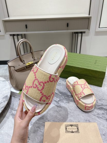Gucci Women's GG Platform Slide Sandals - Image 4