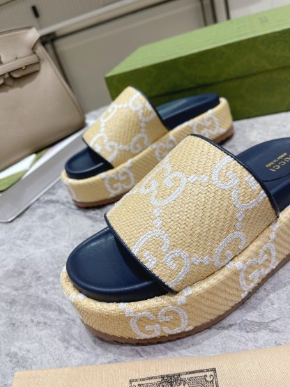 Gucci Women's GG Platform Slide Sandals - Image 6