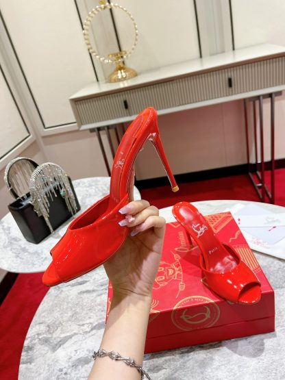 Christian Louboutin Elegant Peep-Toe High Heels - Image 4