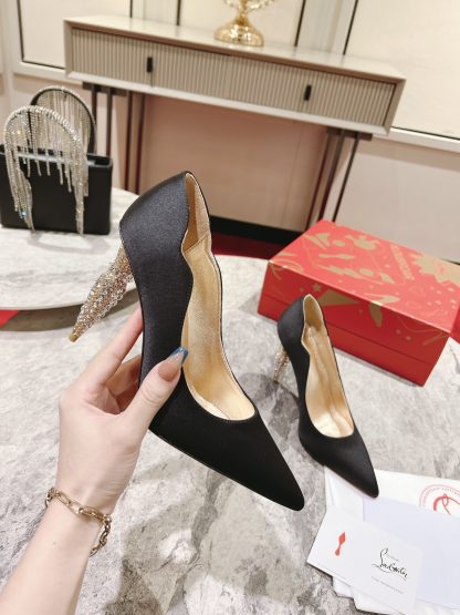 ChristianLouboutin Temperament Queen's Scepter Diamond Heel High Heels - Image 4