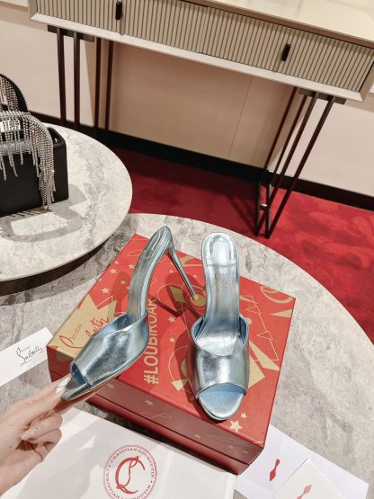 Christian Louboutin stylish peep-toe high heels - Image 5