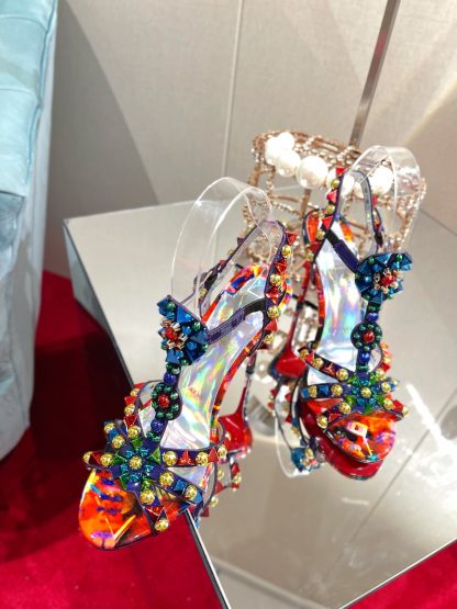 ChristianLouboutin stylish and exquisite spiked high heels - Image 5