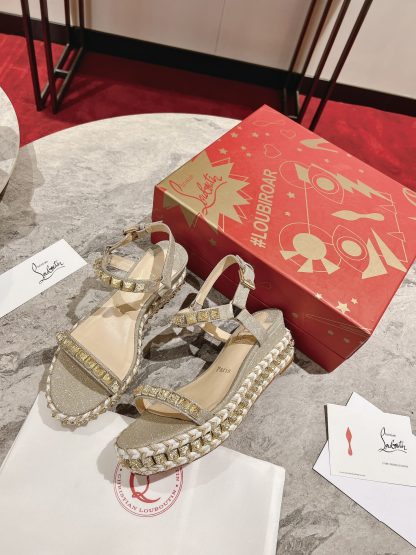 Christian Louboutin fashion wedge sandals - Image 5