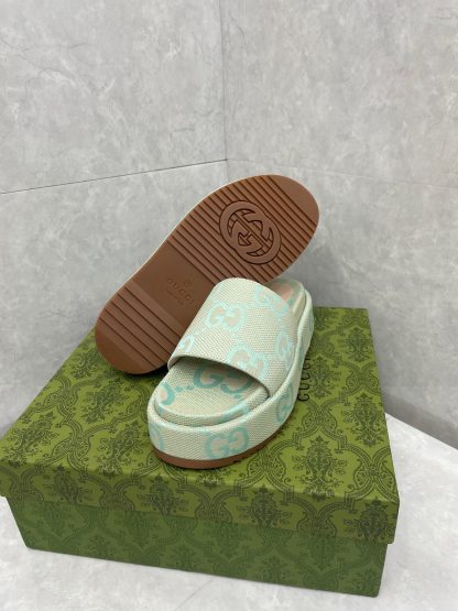 Gucci Women's Large GG Platform Slides - Image 5
