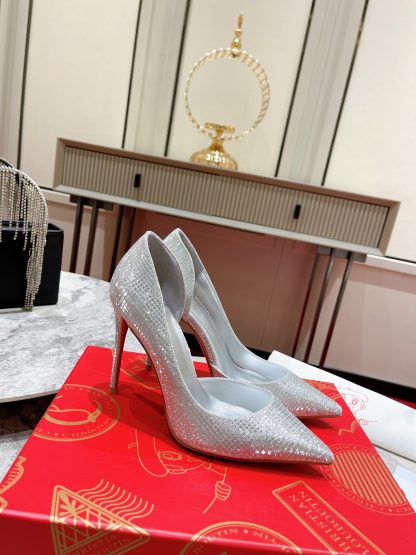 Christian Louboutin glittering exquisite high heels - Image 5