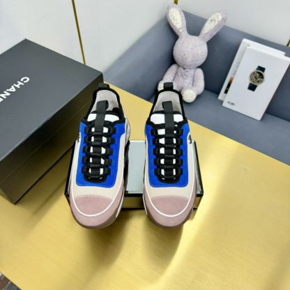 Chanel men's and women's couple's classic blue and pink mix and match fashionable casual dad shoes - Image 5