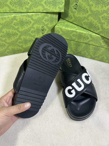 Gucci cross-over slippers - Image 5