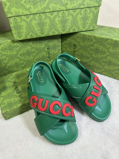 Gucci cross-over slide sandals - Image 6