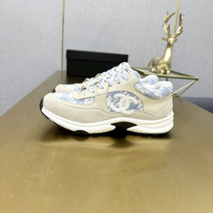 Chanel apricot blue mix and match classic fashion casual sneakers - Image 5