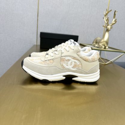 Chanel apricot orange mix classic fashion casual sneakers - Image 5