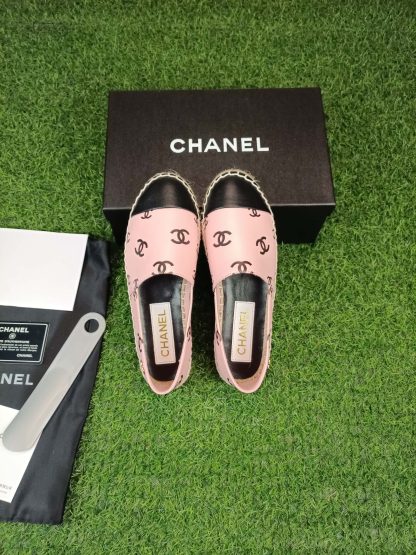 Chanel early spring sunshine light pink black new fisherman shoes - Image 4