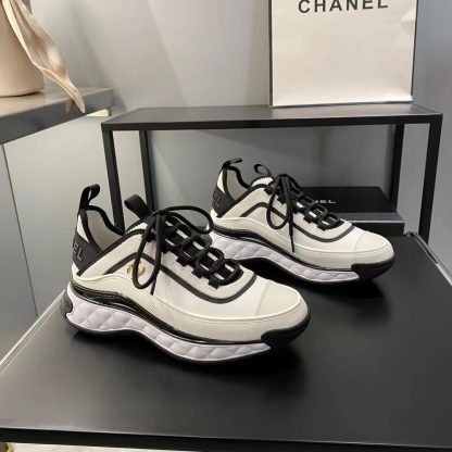 Chanel's latest beautiful white and black slim casual sports shoes - Image 5