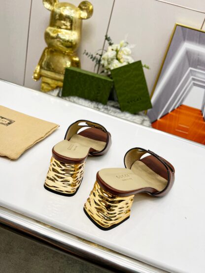 Gucci mid-heel slippers - Image 6