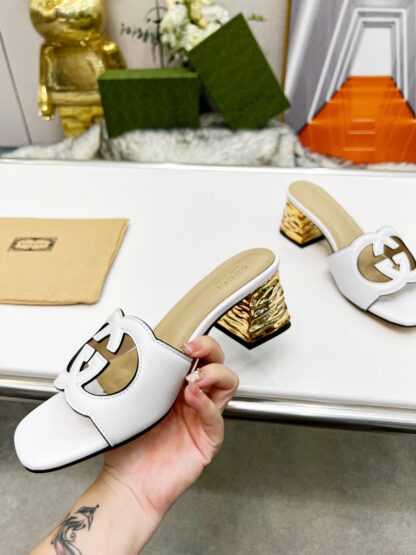 Gucci mid-heel slippers - Image 4