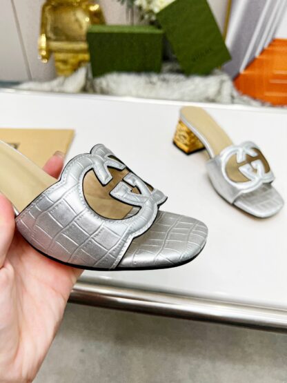 Gucci mid-heel slippers - Image 6