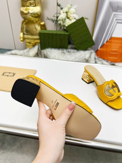 Gucci mid-heel slippers - Image 6