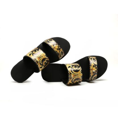 VERSACE flat printed sandals - Image 5
