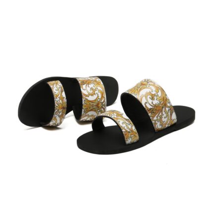VERSACE flat printed sandals - Image 5