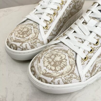 VERSACE new versatile canvas jacquard pattern casual men's shoes - Image 5