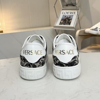 VERSACE new versatile canvas jacquard pattern casual men's shoes - Image 5