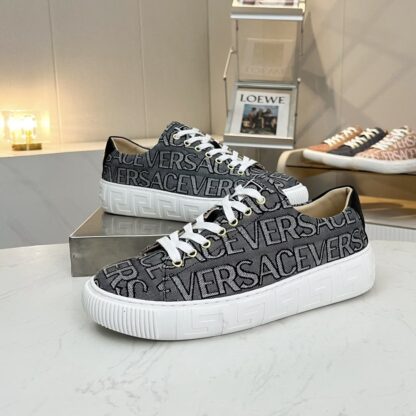 VERSACE new versatile canvas jacquard pattern casual men's shoes - Image 5