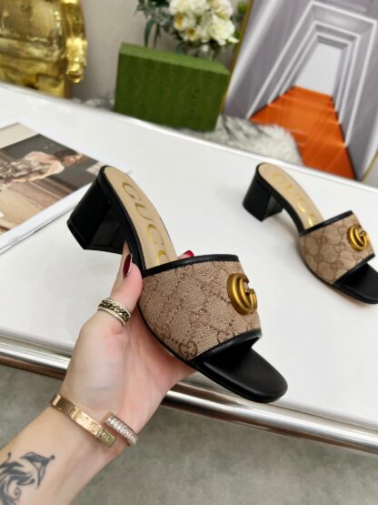Gucci mid-heel slippers - Image 6