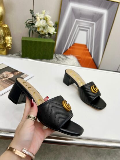 Gucci mid-heel slippers - Image 6