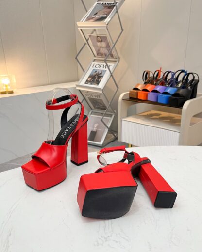 VERSACE SQUARE TOE CHIC HIGH HEELS - Image 5