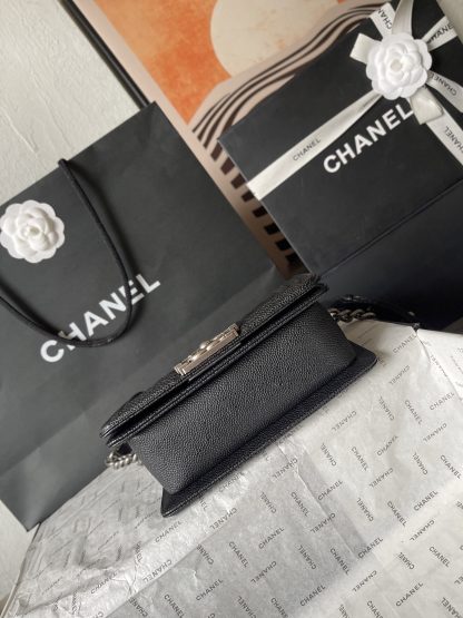 Chanel silver snap classic mom-style large handbag - Image 5