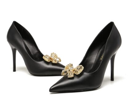 VERSACE exquisite bow high heels - Image 5