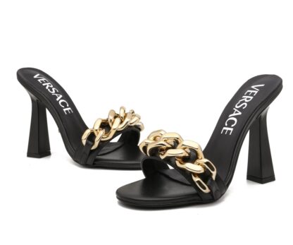 VERSACE chain sandals high heels - Image 5