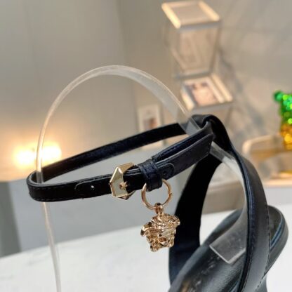 VERSACE Fashion Chain Sandals High Heels - Image 5